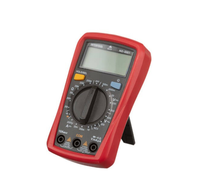 Мультиметр цифровий CAT II - 300 В / CAT I - 600 В INTERTOOL MD-0001