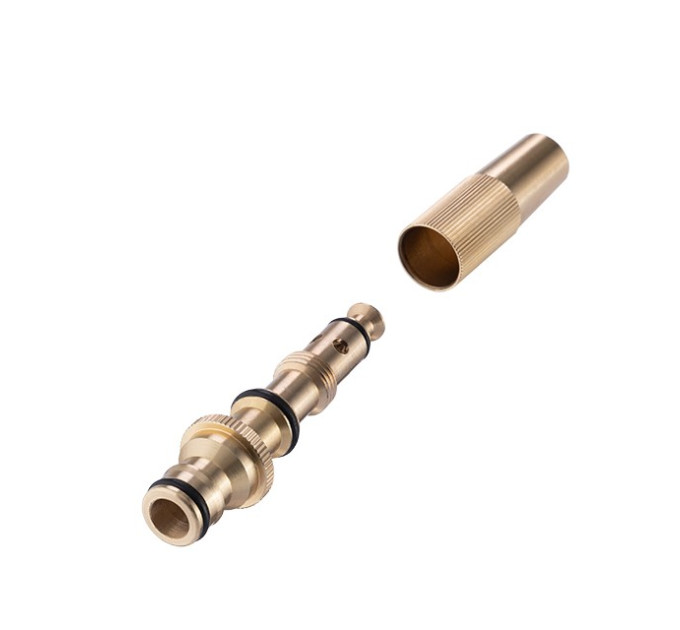 Комплект насадка латунна для поливу 1/2", конектор з аквастопом 1/2", конектор 1/2", адаптер 1/2" та 3/4" STORM INTERTOOL GE-1426