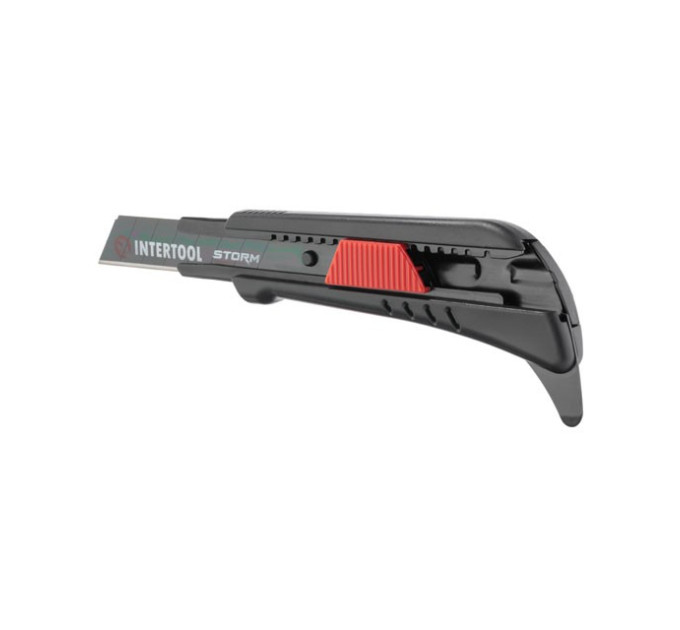 Ніж сегментний для лінолеуму 18 мм, металева напрямна, STORM INTERTOOL HT-0538