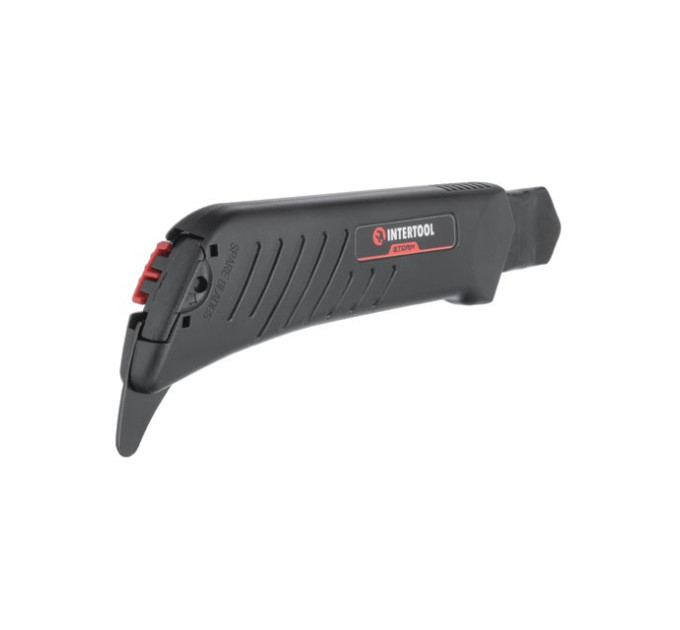 Ніж сегментний для лінолеуму 18 мм, металева напрямна, STORM INTERTOOL HT-0538