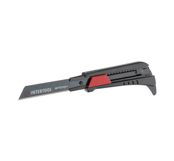Ніж сегментний для лінолеуму 18 мм, металева напрямна, STORM INTERTOOL HT-0538