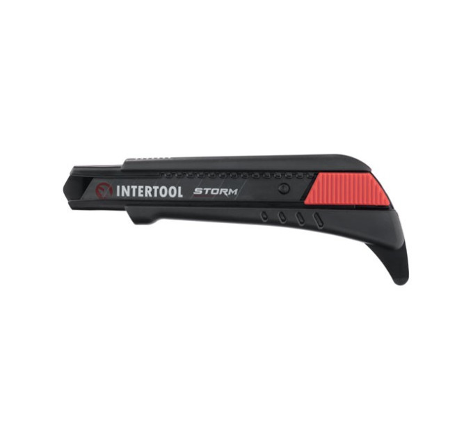 Ніж сегментний для лінолеуму 18 мм, металева напрямна, STORM INTERTOOL HT-0538