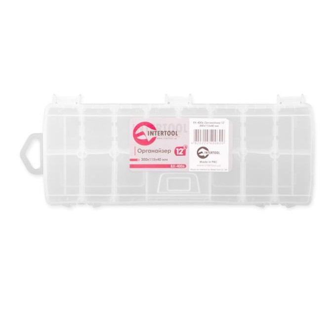 Органайзер 12" 300x115x40мм INTERTOOL BX-4006