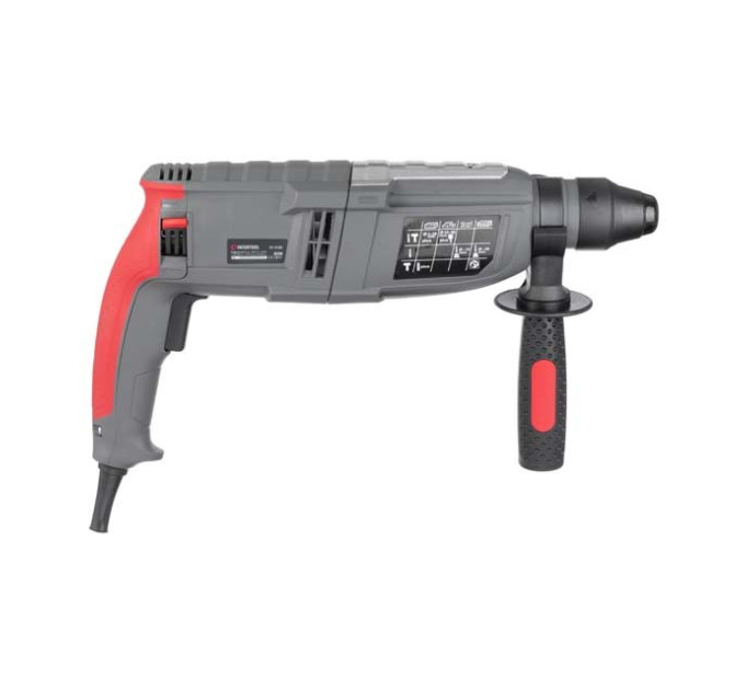 Перфоратор 1000 Вт, 3.5 Дж, 0-1300 об/хв., 0-5100 уд/хв., 3 режими, SDS plus INTERTOOL DT-0185