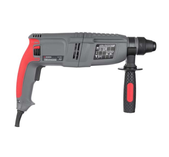 Перфоратор 850 Вт, 3.2 Дж, 0-900 об/хв., 0-4400 уд/хв., 3 режими, SDS plus INTERTOOL DT-0180