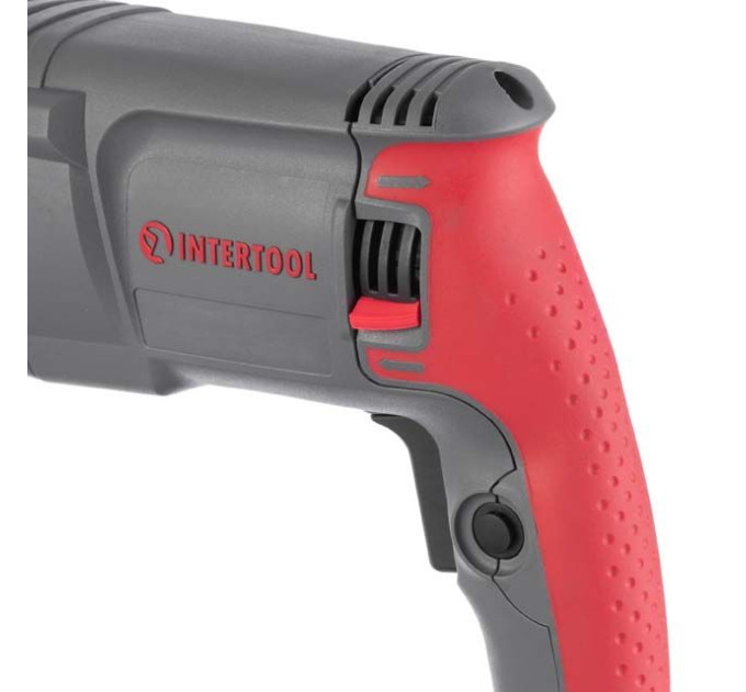 Перфоратор 850 Вт, 3.2 Дж, 0-900 об/хв., 0-4400 уд/хв., 3 режими, SDS plus, знімний швидкозатискний патрон INTERTOOL DT-0184