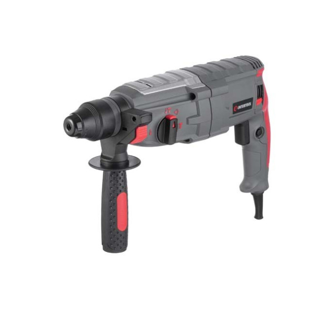 Перфоратор 1000 Вт, 3.5 Дж, 0-1300 об/хв., 0-5100 уд/хв., 3 режими, SDS plus INTERTOOL DT-0185