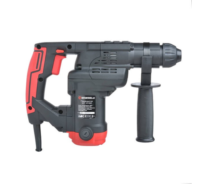 Перфоратор 900 Вт, 3.5 Дж, 0-930 об/хв., 0-5100 уд/хв., 3 режими INTERTOOL WT-0160
