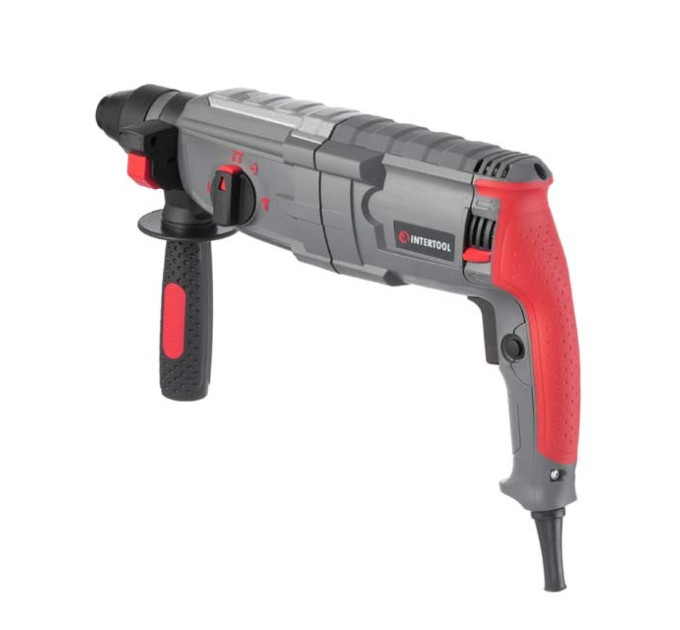 Перфоратор 1000 Вт, 3.5 Дж, 0-1300 об/хв., 0-5100 уд/хв., 3 режими, SDS plus INTERTOOL DT-0185