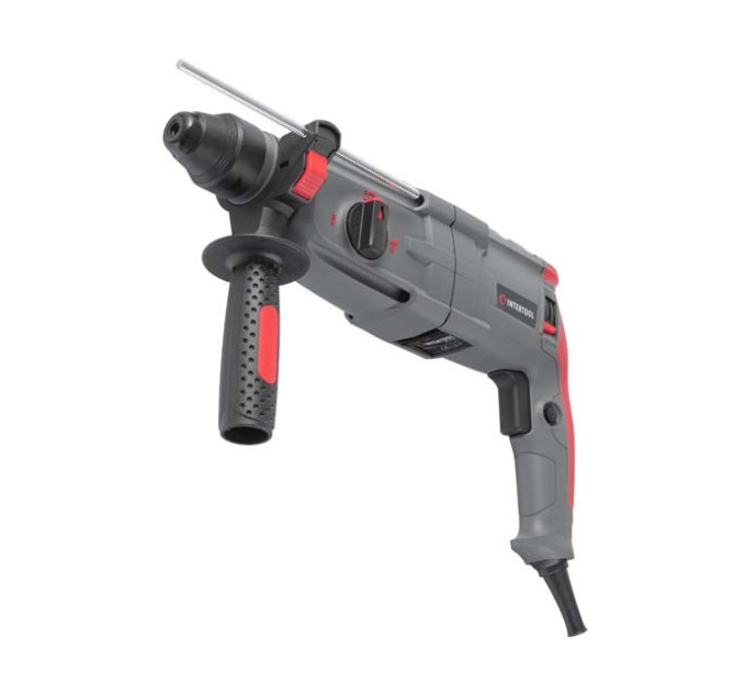 Перфоратор 1000 Вт, 3.5 Дж, 0-1300 об/хв., 0-5100 уд/хв., 3 режими, SDS plus INTERTOOL DT-0185