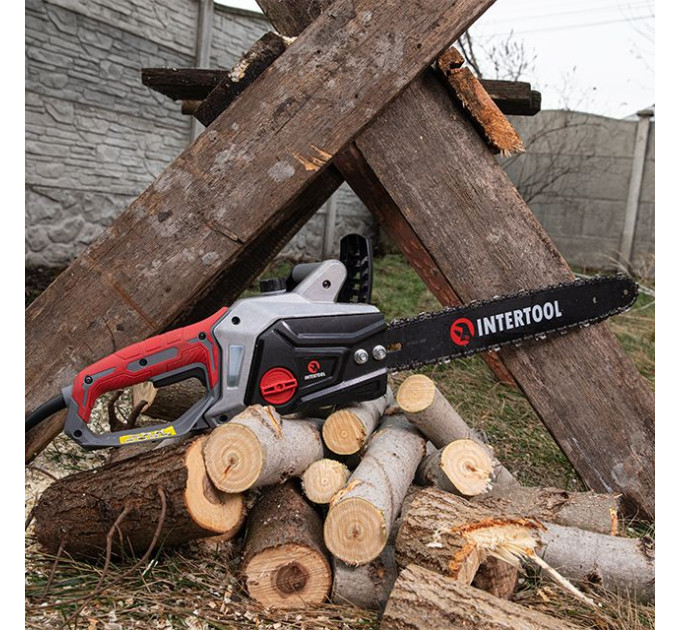 Пила ланцюгова електрична 1600 Вт, шина 40 см, боковий двигун INTERTOOL DT-2200