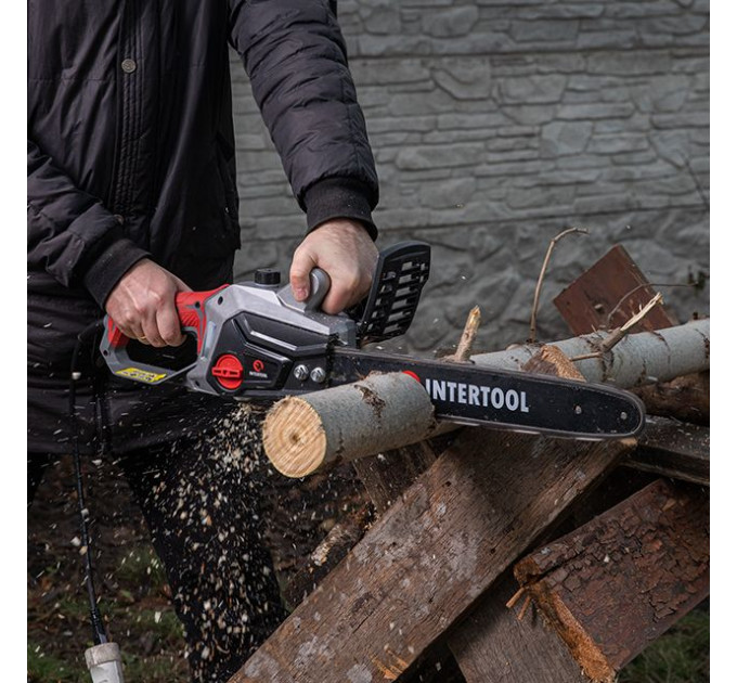 Пила ланцюгова електрична 1600 Вт, шина 40 см, боковий двигун INTERTOOL DT-2200