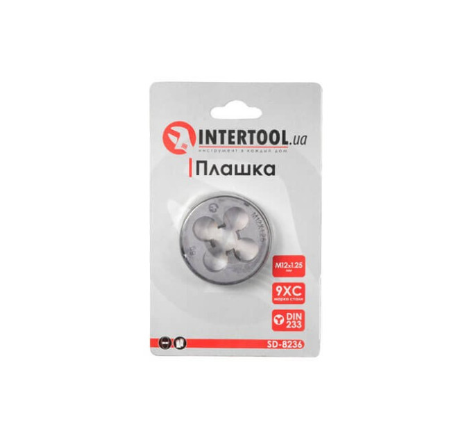 Плашка M12x1,25 мм INTERTOOL SD-8236