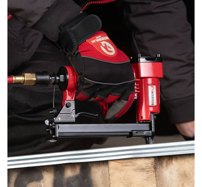 Степлер пневматичний для скоби 12.80*16 мм INTERTOOL PT-1610
