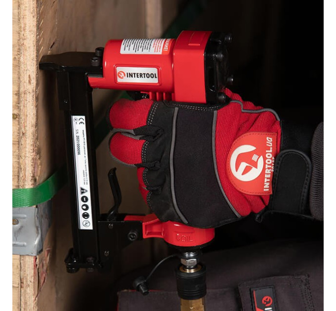 Степлер пневматичний для скоби 12.80*16 мм INTERTOOL PT-1610