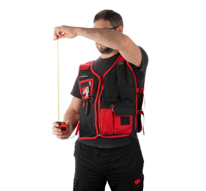 Жилет слюсарно-будівельний, 7 кишень, поліестер INTERTOOL SP-1001