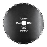 Ніж для мотокоси/тримера ø230x25.4 мм 20T, ланцюговий INTERTOOL DT-2354 Ніж для мотокоси/тримера ø230x25.4 мм 20T, ланцюговий INTERTOOL DT-2354