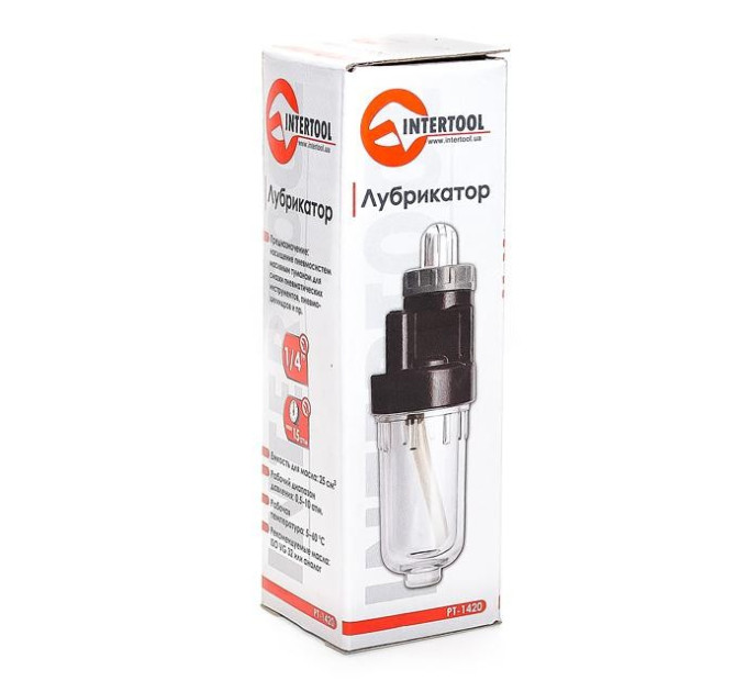 Лубрикатор (пристрій подачі мастила) 1/4" INTERTOOL PT-1420