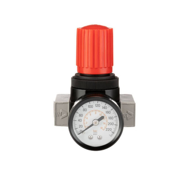 Регулятор тиску 1/4", 1-16 бар, 1600 л/хв, професійний INTERTOOL PT-1429
