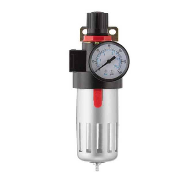 Фільтр для очищення повітря + редуктор у металі 1/2" INTERTOOL PT-1410