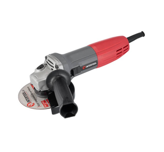 Шліфмашина кутова 860 Вт, 11000 об/хв., діаметр круга 125 мм INTERTOOL DT-0267