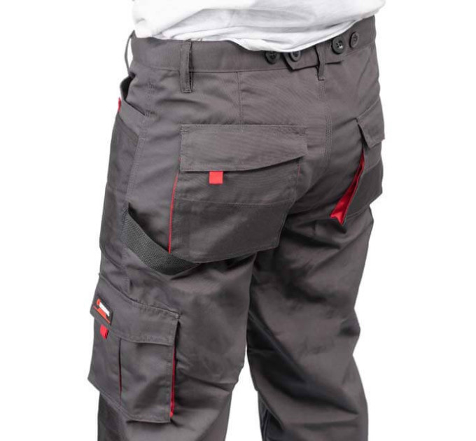 Брюки робочі 80% поліестер, 20% бавовна, щільність 260 г / м2, L INTERTOOL SP-3013