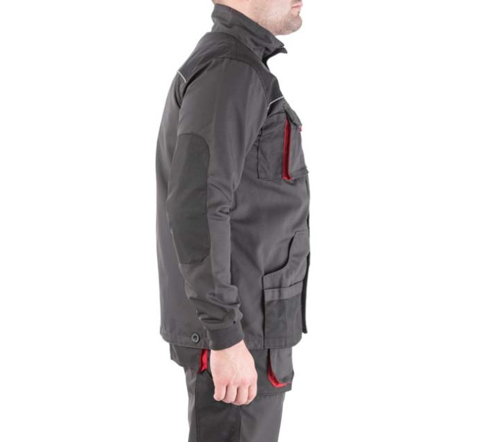 Куртка робоча 80% поліестер, 20% бавовна, щільність 260 г/м2, S INTERTOOL SP-3001