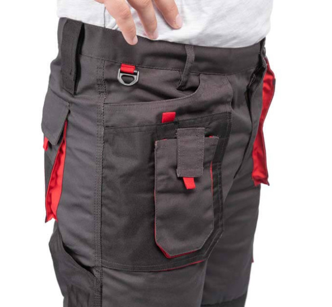 Брюки робочі 80% поліестер, 20% бавовна, щільність 260 г / м2, L INTERTOOL SP-3013