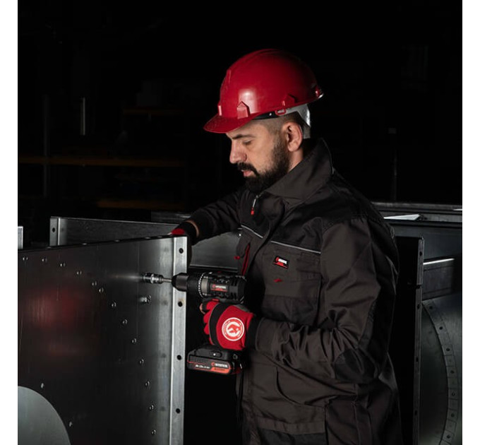 Куртка робоча 80% поліестер, 20% бавовна, щільність 260 г / м2, L INTERTOOL SP-3003
