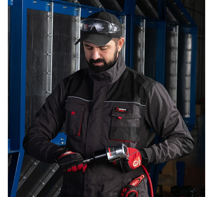 Куртка робоча 80% поліестер, 20% бавовна, щільність 260 г / м2, L INTERTOOL SP-3003