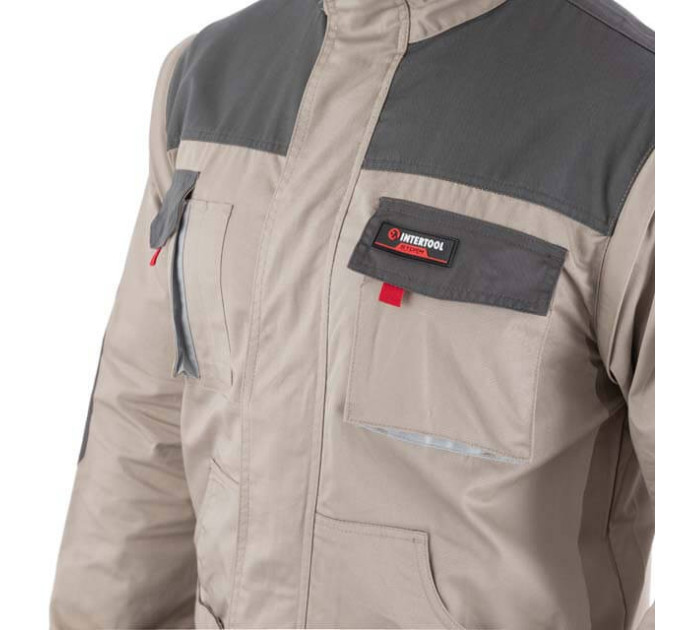 Куртка робоча 2 в 1, 100% бавовна, щільність 180 г / м2, M INTERTOOL SP-3032