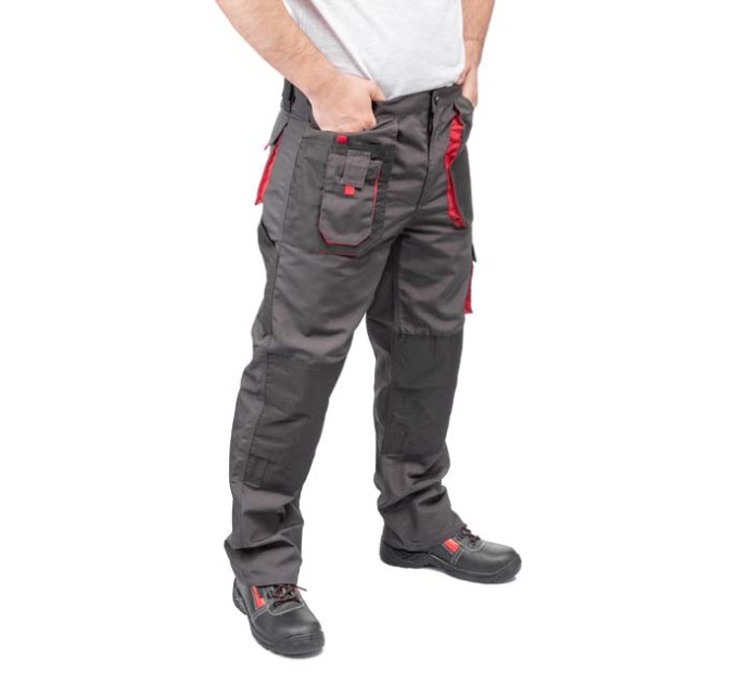 Брюки робочі 80% поліестер, 20% бавовна, щільність 260 г / м2, L INTERTOOL SP-3013