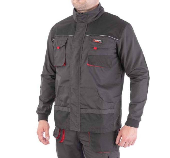 Куртка робоча 80% поліестер, 20% бавовна, щільність 260 г / м2, XL INTERTOOL SP-3004