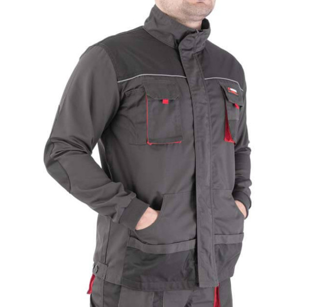 Куртка робоча 80% поліестер, 20% бавовна, щільність 260 г/м2, S INTERTOOL SP-3001