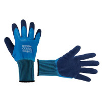 Рукавичка трикотажна,синтетична, з повним нітриловим покриттям,покриття долоні пористий нітрил,10