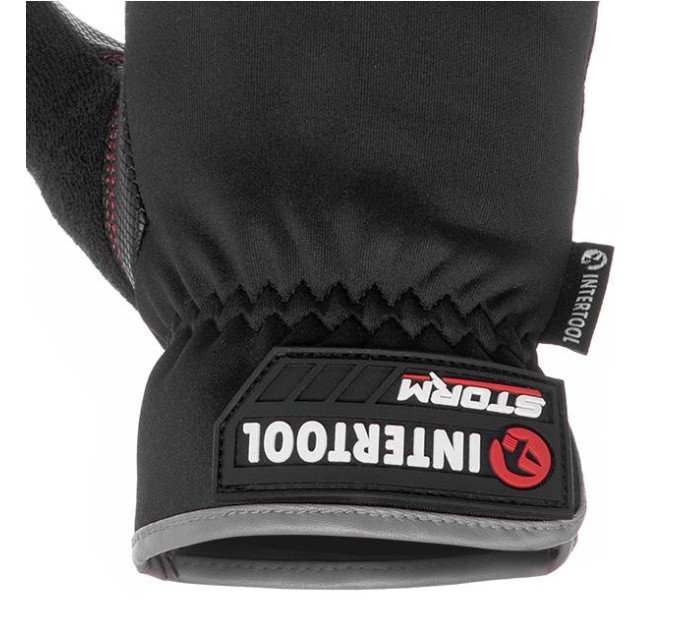 Рукавиці зi спандексу, "Touchscreen", антиковзаюче покриття долоні, вставки "Gripteq 3S", 10" (XL) STORM INTERTOOL SP-0182