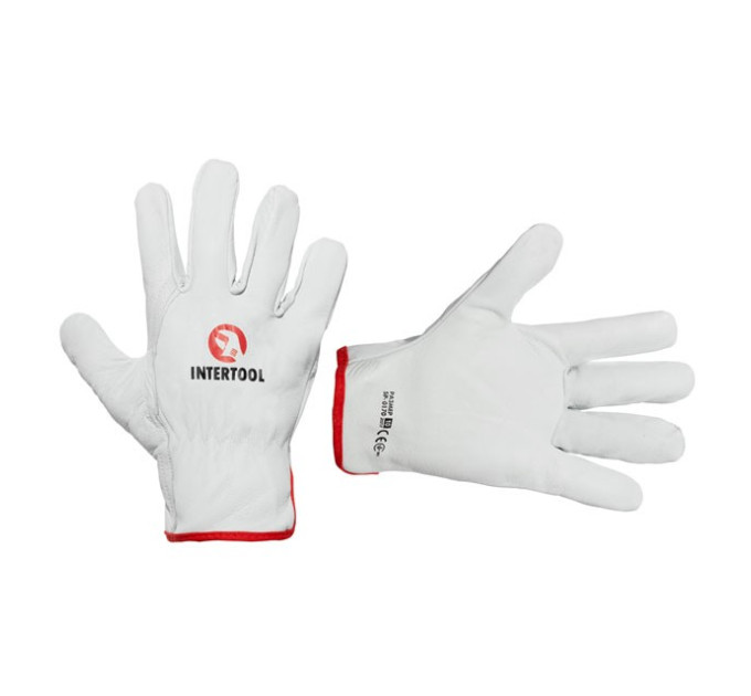 Рукавичка шкіряна з високоякісної овечої шкіри 10 "" Driver Style " INTERTOOL SP-0170