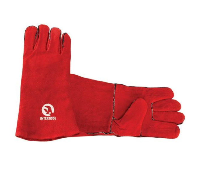 Рукавичка замшева 14" INTERTOOL SP-0156W