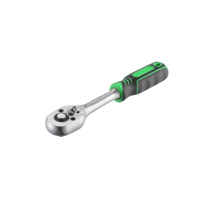 Рукоятка з храповим механізмом на 72 зубця 1/4", Cr-V INTERTOOL HT-2124