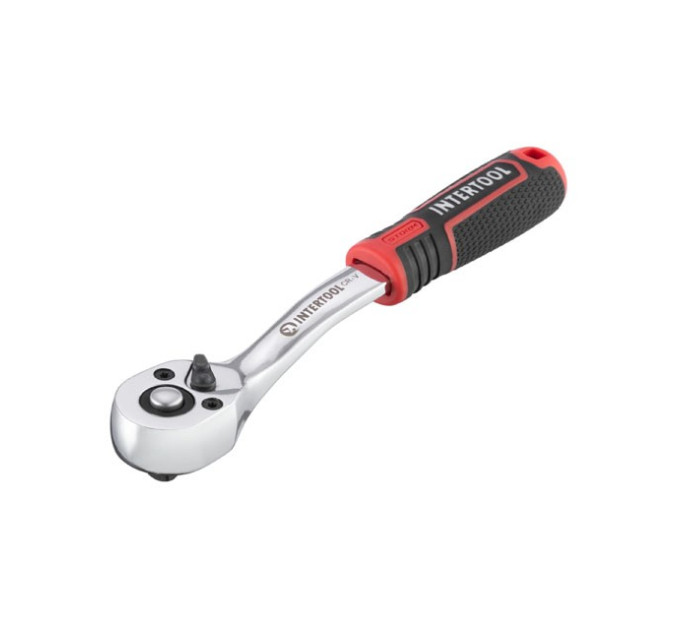 Рукоятка з храповим механізмом 72 зуба, 1/4", Cr-V STORM INTERTOOL ET-8001
