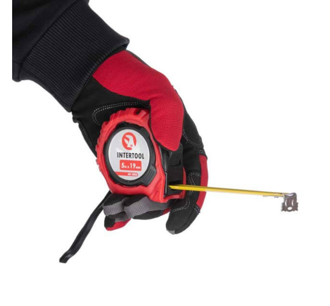Рулетка з фіксатором 5 м * 19 мм "Магніт" INTERTOOL MT-0505