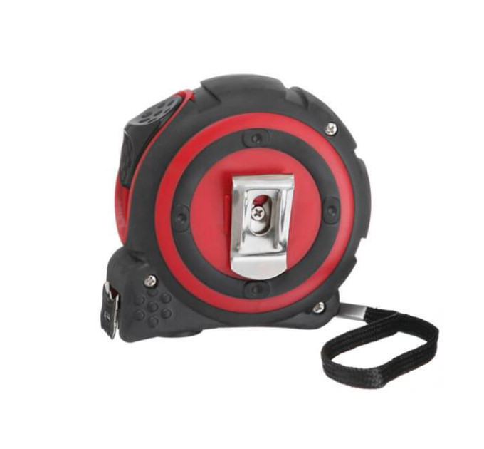 Рулетка с металлическим полотном 10м*25мм, нейлонове покриття полотна STORM INTERTOOL MT-0840