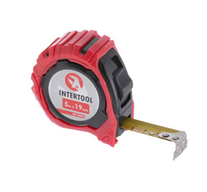Рулетка з фіксатором 5 м * 19 мм "Магніт" INTERTOOL MT-0505