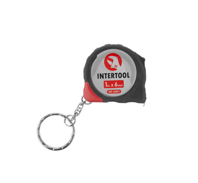 Рулетка з фіксатором 1 м * 6 мм INTERTOOL MT-0401