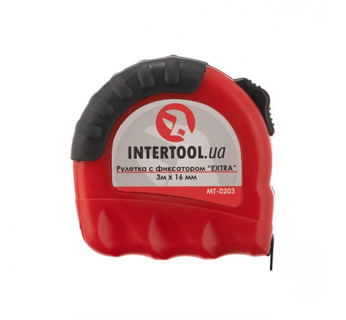 Рулетка з металевим полотном 3м x 16мм "EXTRA" INTERTOOL MT-0203