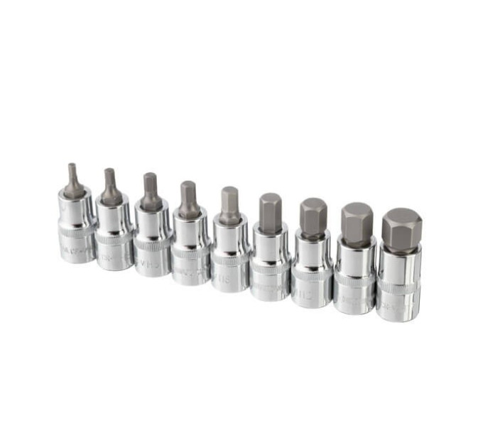 Набір біт HEX 1/2" 4-17, 55 мм, S2, STORM INTERTOOL ET-8405