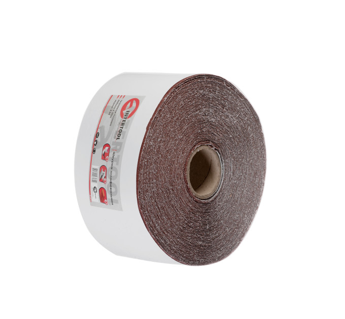 Шкурка шліфувальна на тканинній основі К36, 20cм x 50м INTERTOOL BT-0713