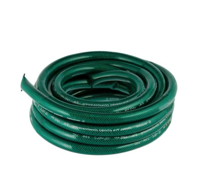 Шланг садовий, тришаровий, зелений, 3/4", 10 м, армований, PVC INTERTOOL GE-4041