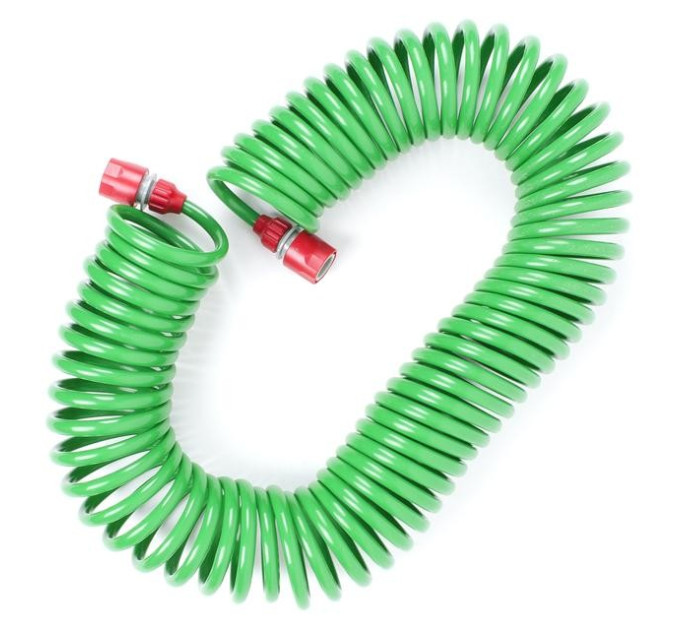 Шланг спіральний 15 м з конекторами INTERTOOL GE-4002