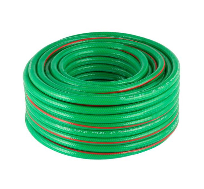 Шланг для води чотиришаровий, 1/2", 30 м, армований, PVC INTERTOOL GE-4105
